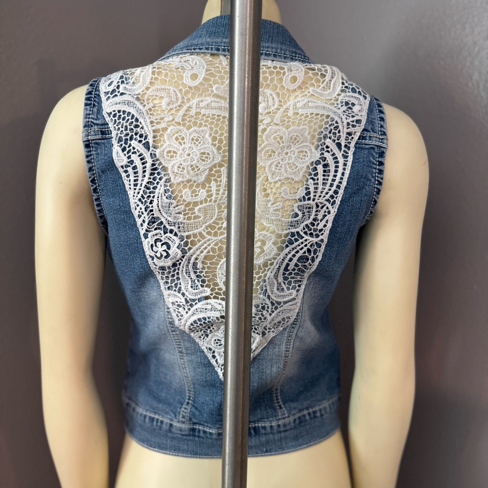 Denim Sleeveless Vest - Picture 4 of 13